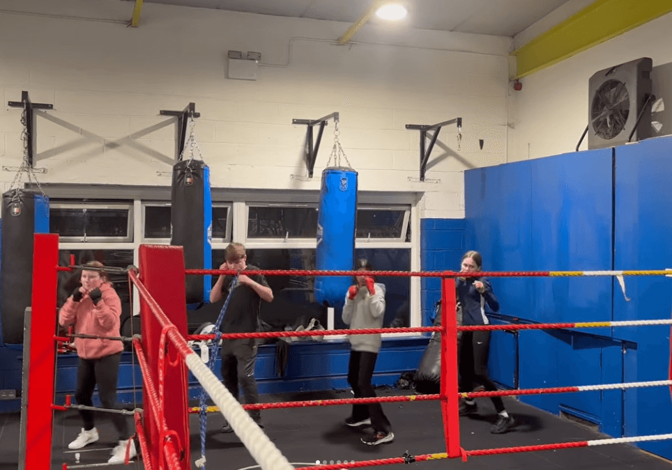 Angels Boxing gym training floor in Dublin