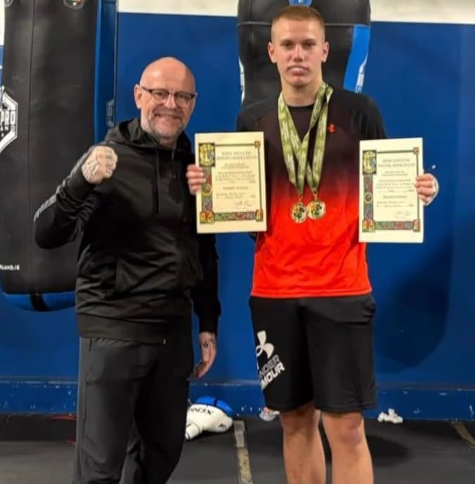 Coach Reg Byrne at Angels Boxing Club